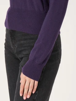 Kurzer Pullover Aus Merinowolle Mit Schulterdetails