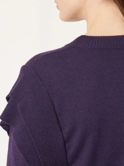 Kurzer Pullover Aus Merinowolle Mit Schulterdetails