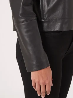 Lederjacke Mit Knopfen