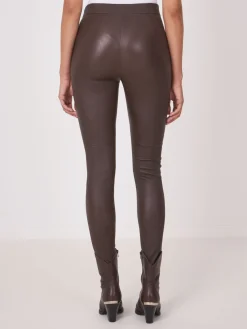 Leder-Leggings