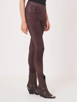 Leggings Aus Wildleder