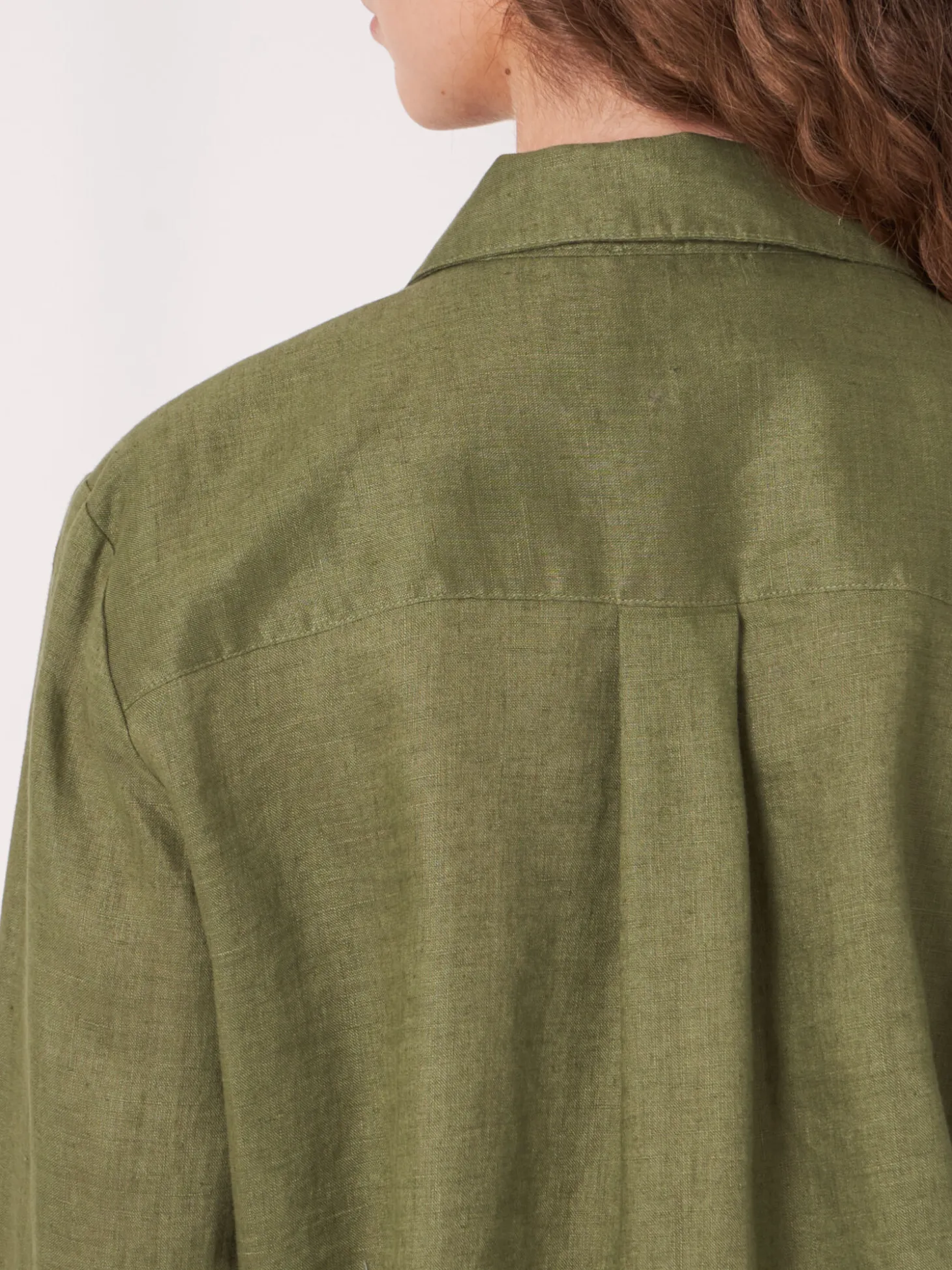 Leinenbluse Mit Brusttaschen
