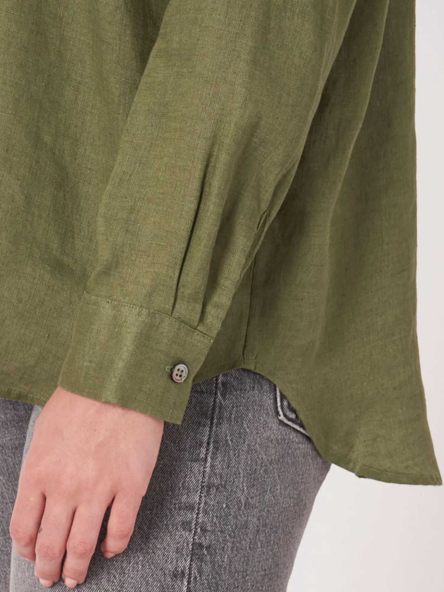 Leinenbluse Mit Brusttaschen