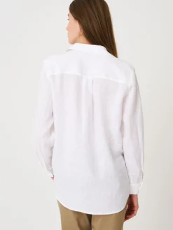 Leinenbluse Mit Brusttaschen