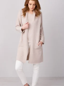 Luxuriose Grobstrickjacke Aus Bio-Kaschmir