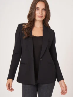 Mittellanger Blazer Aus Sweatshirtstoff