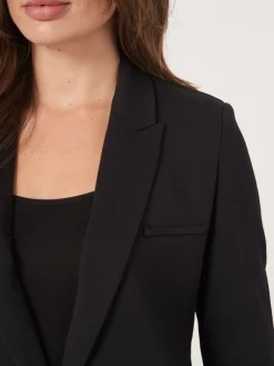 Mittellanger Blazer Aus Sweatshirtstoff