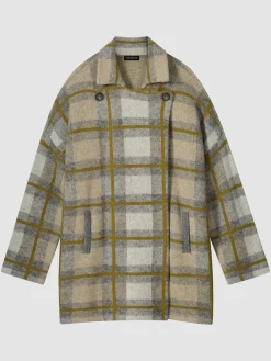 Mänteljacke Mit Karomuster