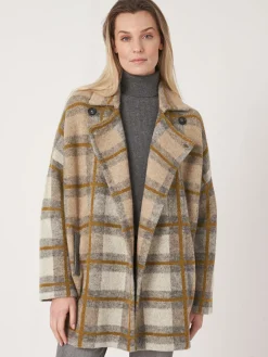 Mänteljacke Mit Karomuster
