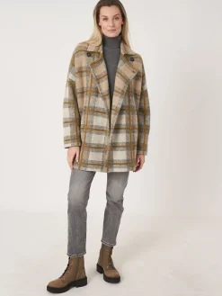 Mänteljacke Mit Karomuster