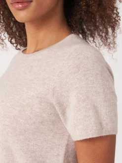 Nahtlos Gestricktes T-Shirt Aus Bio-Kaschmir