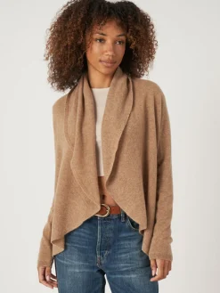 Offene Strickjacke Mit Schalkragen Aus Bio-Kaschmir