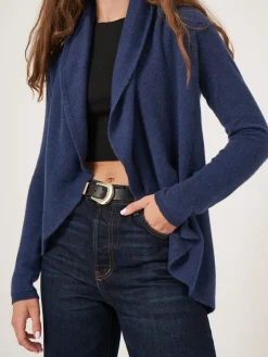 Offene Strickjacke Mit Schalkragen Aus Bio-Kaschmir