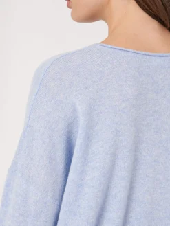 Oversized Bio-Kaschmir-Pullover Mit V-Ausschnitt
