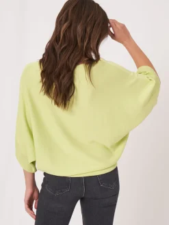 Poncho-Pullover Aus Baumwollmischung Mit Kordelzug