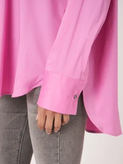 Popeline-Hemdbluse Mit Brusttaschen