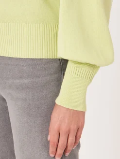 Pullover Aus Baumwollmischung Mit Puffarmeln