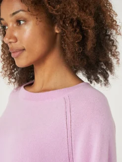 Raglan-Pullover Aus Kaschmir Mit Hochgeripptem Saum Und Seitenschlitz