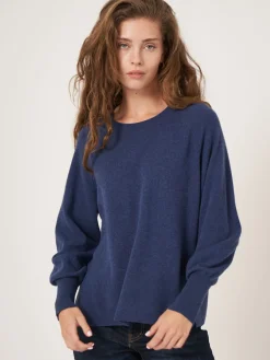 Raglan-Pullover Aus Kaschmir Mit Hochgeripptem Saum Und Seitenschlitz