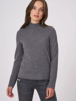 Stehkragen-Pullover Aus Organischem Kaschmir