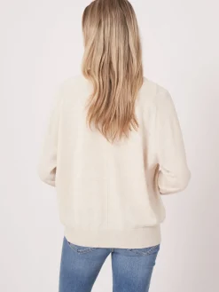 Strickjacke Aus Baumwollmischung Mit Knopfen Und Taschen