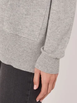 Strickjacke Aus Kaschmir-Seidenmischung Mit Offener Vorderseite Und Taschen