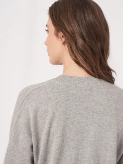 Strickjacke Aus Kaschmir-Seidenmischung Mit Offener Vorderseite Und Taschen