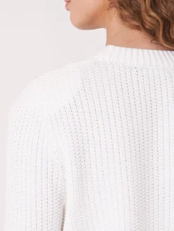 Strickjacke Aus Reiner Baumwolle In Rippstrick