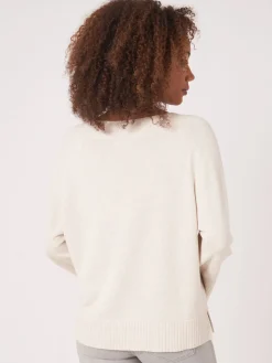 Strickpulli Mit Breitem Rippensaum
