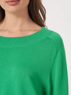 Strickpulli Mit Breitem Rippensaum