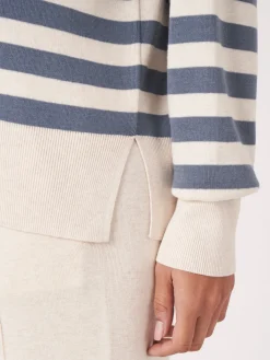 Strickpullover Aus Baumwollmischung Mit Streifen
