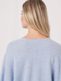 Ubergroser Armelloser Bio-Kaschmir-Pullover