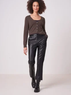 Weite Lederhose