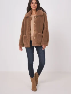 Wendbarer Faux Shearling Mäntel