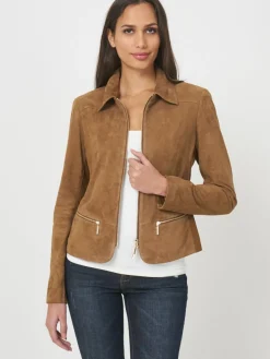 Wildlederjacke Mit Reisverschluss