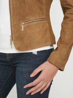 Wildlederjacke Mit Reisverschluss
